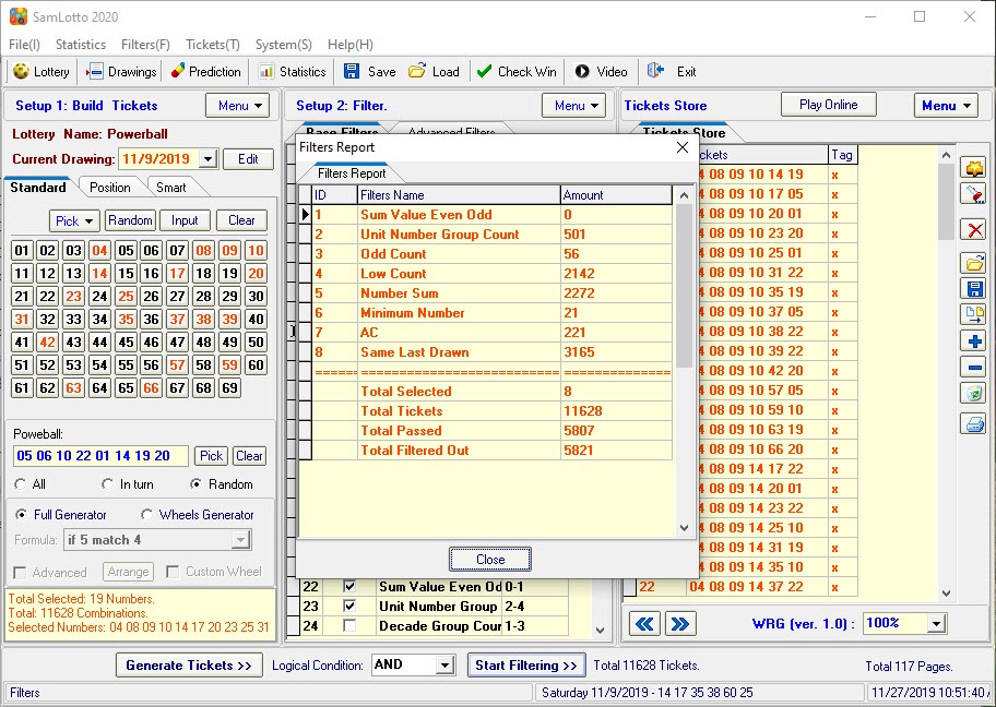 Click to view SamLotto 9.2.1.1 screenshot