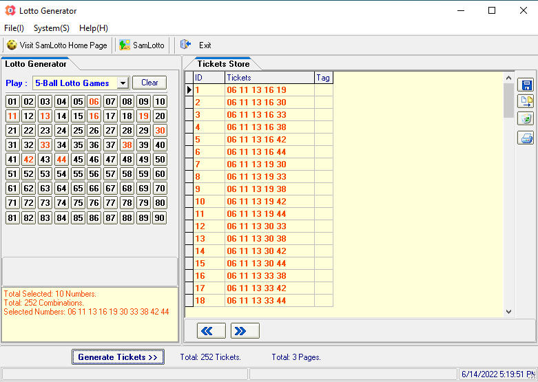 Lotto Generator